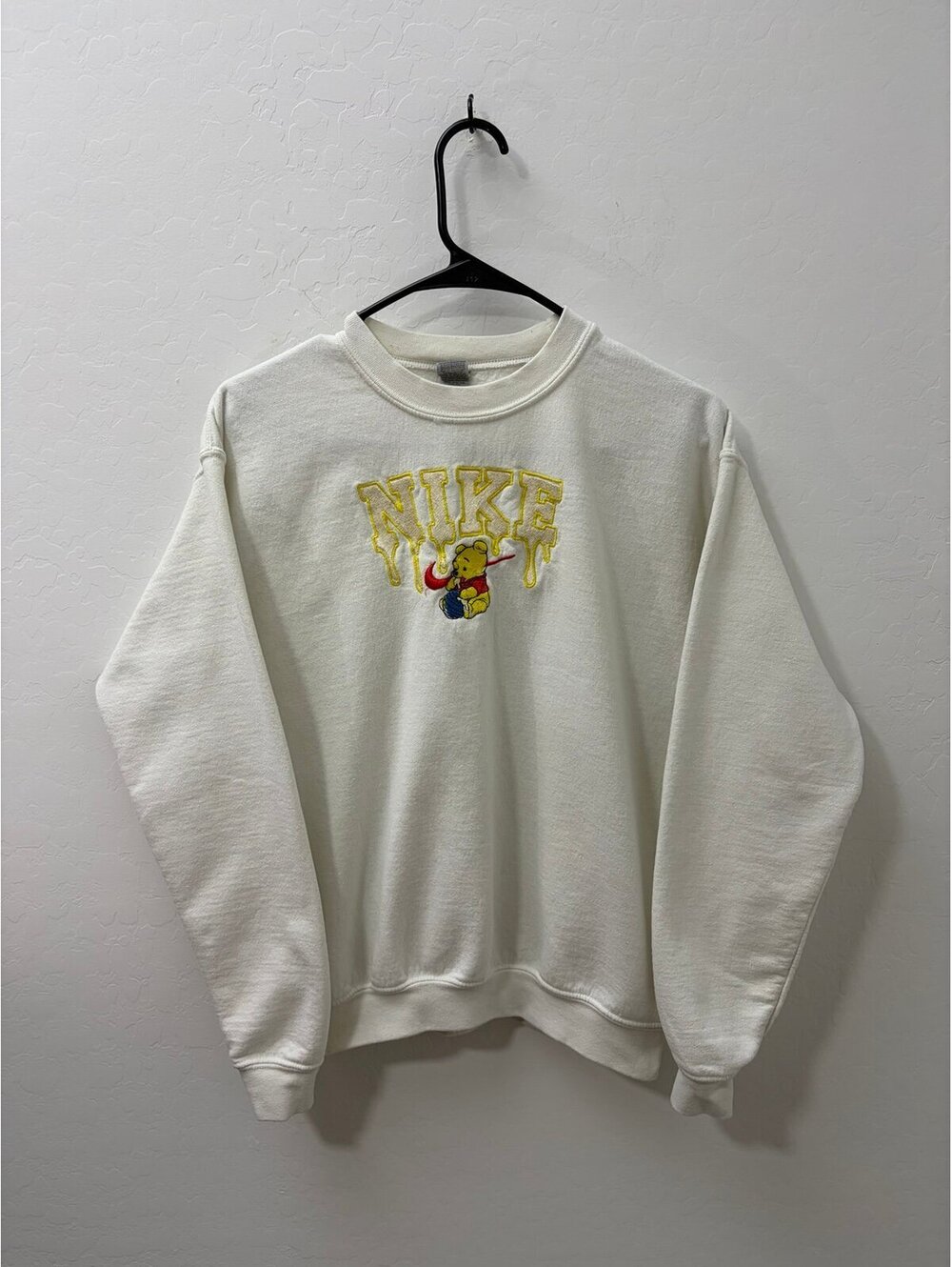 Embroidered Winnie the Pooh Nike Sweatshirt - Mens Small - Womens Medium